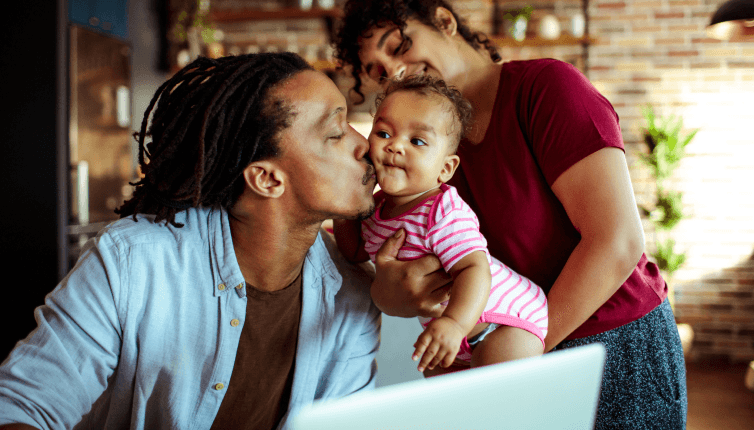 Parents with baby